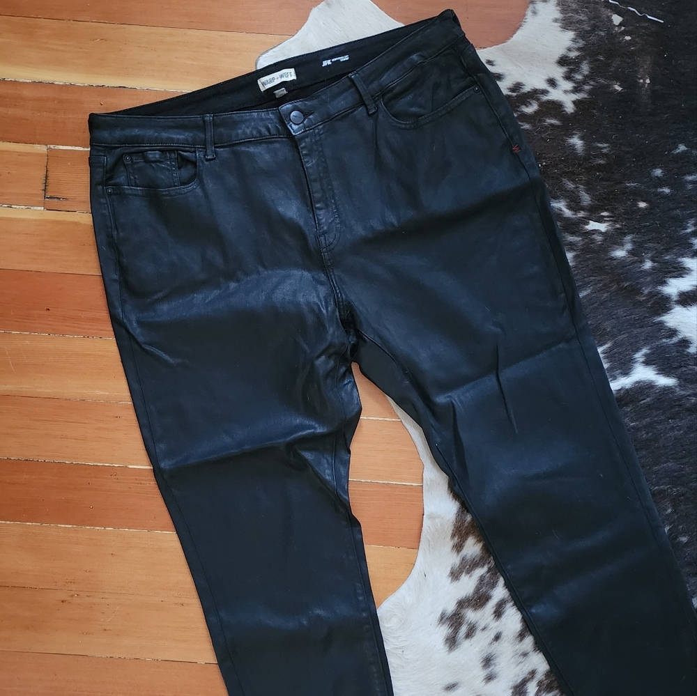 Warp & Weft Waxed Black Jean